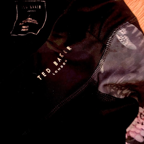 Ted Baker London Black Floral Leggings - Black - Picture 8 of 9